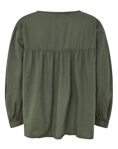 Rabens Saloner - Eike Cotton Full Sleeve Bluse - Macadan